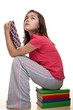 Girl reading a book 