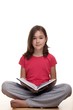 Girl reading a book 