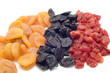 object on white food dried fruits