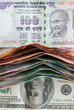 indian and american banknotes