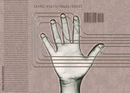 Image of biometrics/cybernetic hand