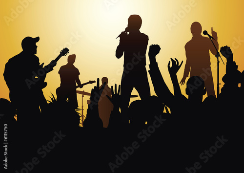 Illustration: rock concert rock concert