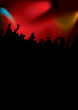 rock concert rainbow