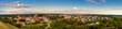 Panoramic view to the small town