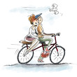 couple cycling