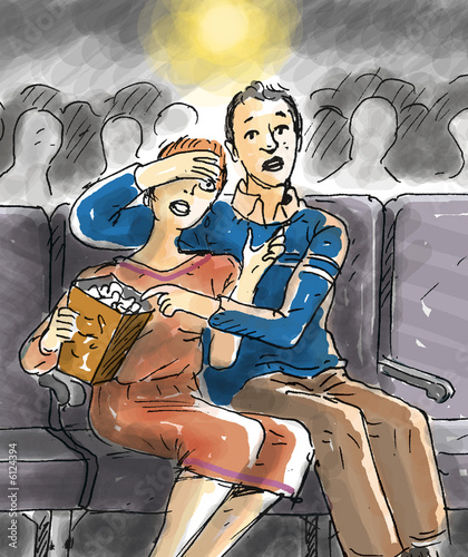 Illustration: in cinema in cinema
