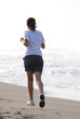 jogging on beach