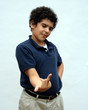  Boy with negtive hand Gesture