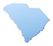 South Carolina(USA) map filled with light blue gradient South Carolina(USA) map filled with light blue gradient