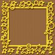 Illustration: neon shapes frame neon shapes frame