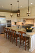 A modern, luxury kitchen.
