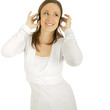 Happy Girl Listen To Music