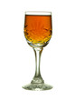 Backlit sherry in cut crystal glass Backlit sherry in cut crystal glass