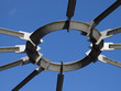 Detail einer Hängebrücke