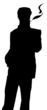 silhouette fumeur