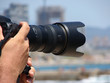camera in hands of the photographer