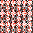Seamless black and red ornament vector pattern Seamless black and red ornament vector pattern