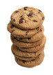 Stack of chocolate chip cookies