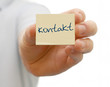 Notizzettel mit kontakt