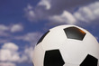 ����: Football with white and black pentagons against sky � Elnur #6170522