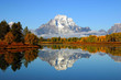 Reflection of mountain range in lake, Grand Teton National Park Reflection of mountain range in lake, Grand Teton National Park