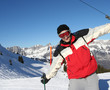 Happy skier