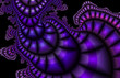 Purple Swirl Digitally Generated Fractal Background