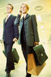 Business couple at airport
