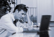 Businessman at computer