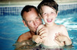 Photos : Father and son in pool