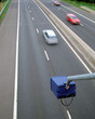 Speed camera above motorway Speed camera above motorway