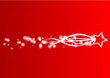Abstract christmas comet