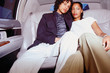 Man and woman getting sexy in limousine