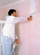 Man decorating a room