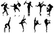 dance silhouettes
