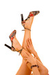 Sexy woman legs isolated in white background Sexy woman legs isolated in white background