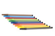 object on white - colored soft-tip pen object on white - colored soft-tip pen