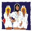 3 infirmières