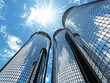 High modern skyscrapers