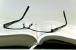 Glasses on a book