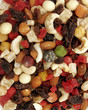 close-up of mixed fruit and nuts