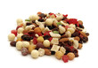 pile of isolated fruit and nuts