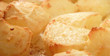 food background, perfect roast potatoes