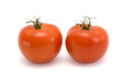 Tomatoes isolated on a white background.