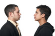 Two men posing