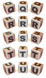 Cubes with letters
