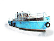 Storyy fishing nave in port