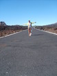 In teh middle of the street