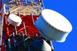 particolare di un traliccio di teletrasmissioni