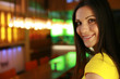 Portrait of a hip beautiful young woman. Shallow DOF.